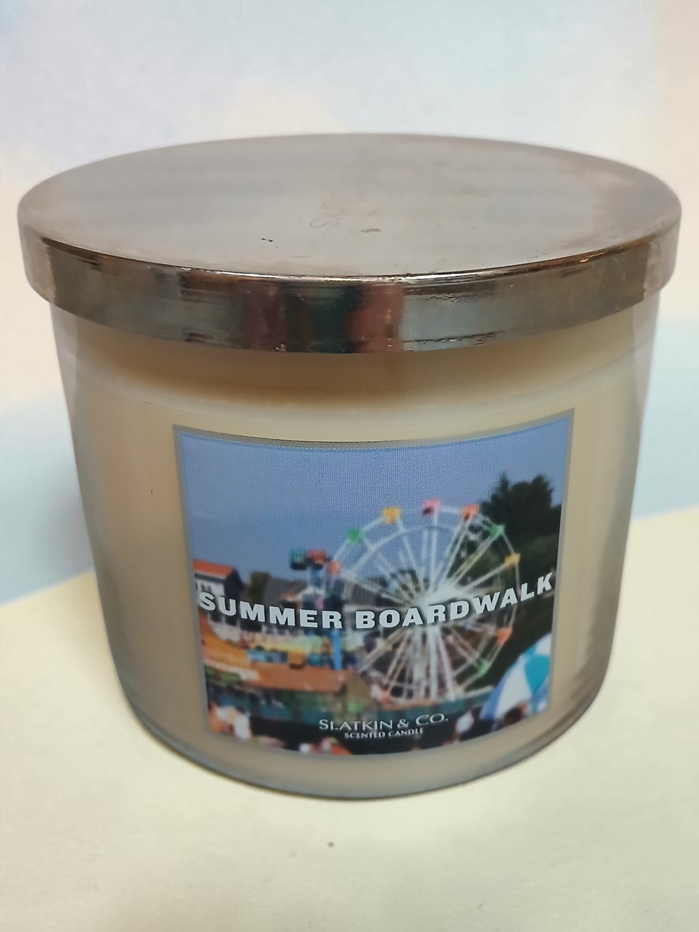 Slatkin & Co. Summer Boardwalk Scented Candle - Cream